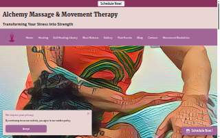 Alchemy Massage & Movement Therapy website