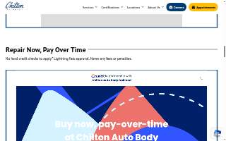 Chilton Auto Body Oakland website
