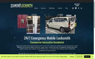 Diamond Locksmith website