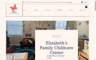 Elizabeth's Family Childcare Center (FCC) website