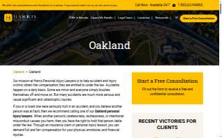 Harris Personal Injury Lawyers, Inc. website