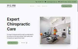 In Line Chiropractic website