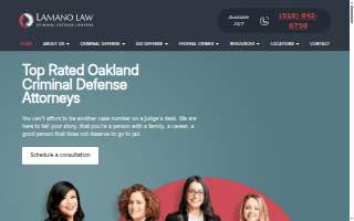 Lamano Law Office - Oakland Criminal Justice Attorney website