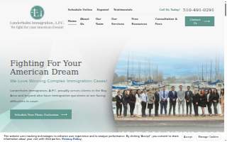 Landerholm Immigration, A.P.C. of Oakland website