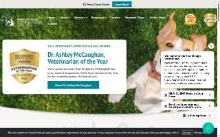 Marina Village Veterinary website