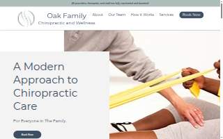 Oak Family Chiropractic and Wellness website