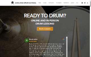 Oakland Drum School - Online And In-Person Drum Lessons website
