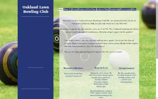 Oakland Lawn Bowling Club website