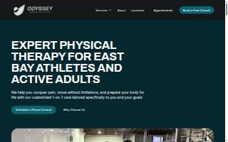 Odyssey Performance Physical Therapy website