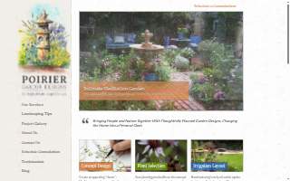 Poirier Garden Designs website