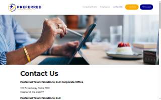 Preferred Talent Solutions LLC website