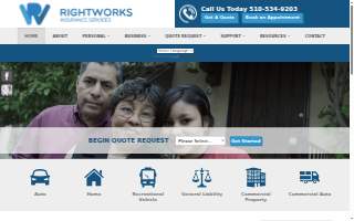 Rightworks Insurance Services website