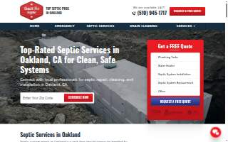 Septic Service Oakland website