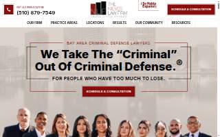 The Nieves Law Firm Criminal Defense Attorneys website