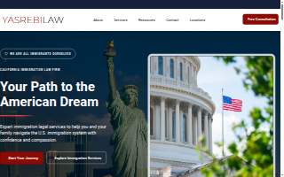 Yasrebi Law Immigration Attorneys of Oakland website