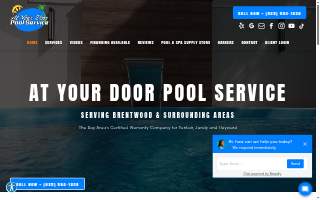 At Your Door Pool Service, Inc. website