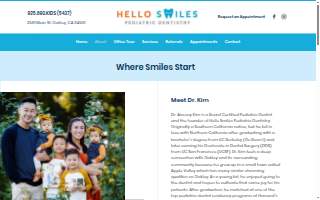 Hello Smiles Pediatric Dentistry, Ansony Kim DS website