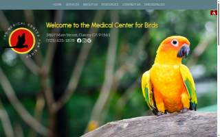 Medical Center For Birds website