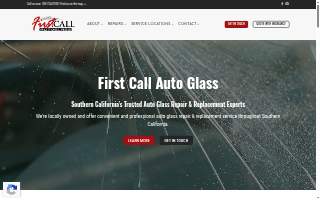 First Call Auto Glass Inc website
