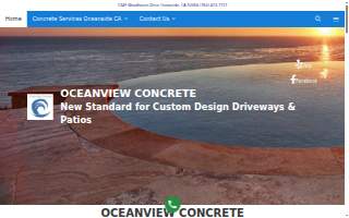 Oceanview Concrete website