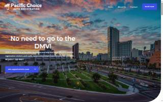 Pacific Choice Auto Registration website
