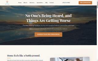 Sunset Coast Family Therapy website