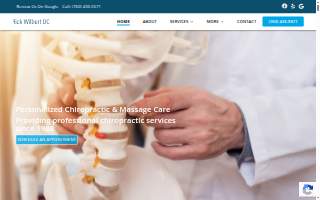 Wilbert Chiropractic & Massage website