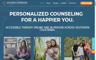 ACT Family Counseling - Ontario website