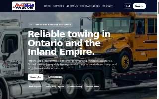 Airport Mobil Towing of Ontario website