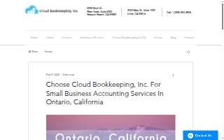 Cloud Bookkeeping, Inc. website