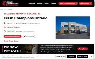 Crash Champions Collision Repair Ontario website