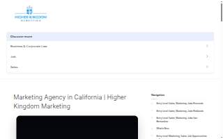 Higher Kingdom Marketing website