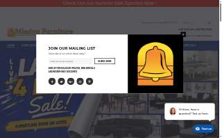 Mission Furniture Homecenter website
