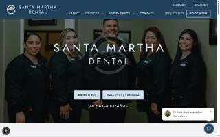 Santa Martha Dental website