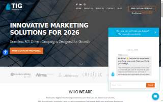 TIG Advertising website