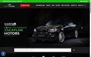 Zacatlan Motors Used Car Dealer website