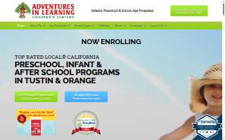 Adventures In Learning Preschool & Childcare Orange website