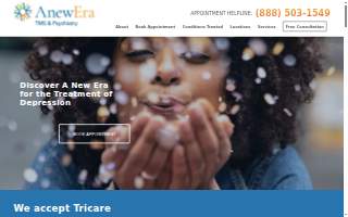Anew Era TMS & Psychiatry - Orange website
