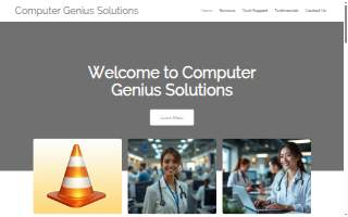Computer Genius Solutions website