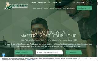 Kilter Termite and Pest Control of Orange website