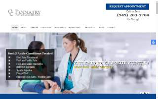 Orange County Podiatry website