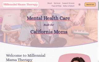 Millennial Mama Therapy website
