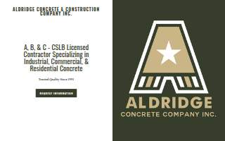 Aldridge Concrete website