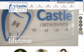 Castle Orthodontics website