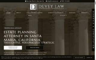 Devey Law, A Professional Law Corporation website