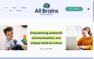 All Brains Speech Therapy of Orinda website