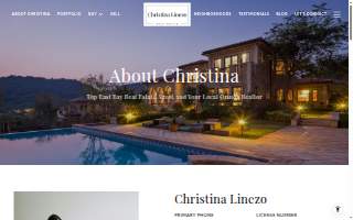 Christina Linezo Real Estate website