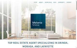 Melanie Snow Real Estate website