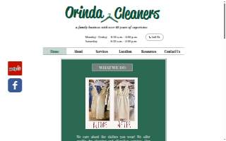 Orinda Cleaners website