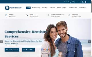 Orinda Dental Care website
